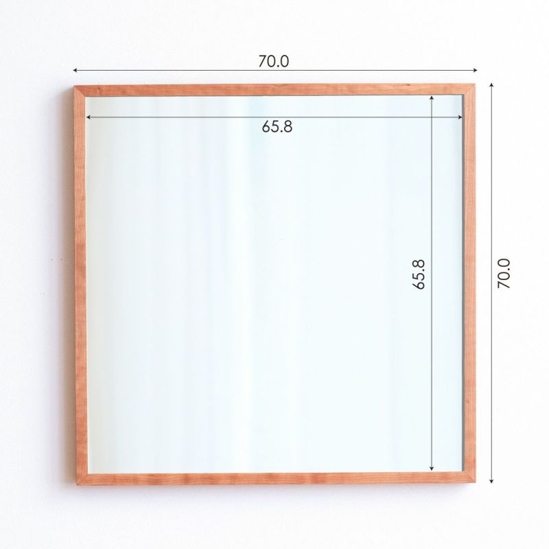 MIRROR | SANO 70×70cm (ミラー) | DENTO STORE | 額縁・家具ブランド