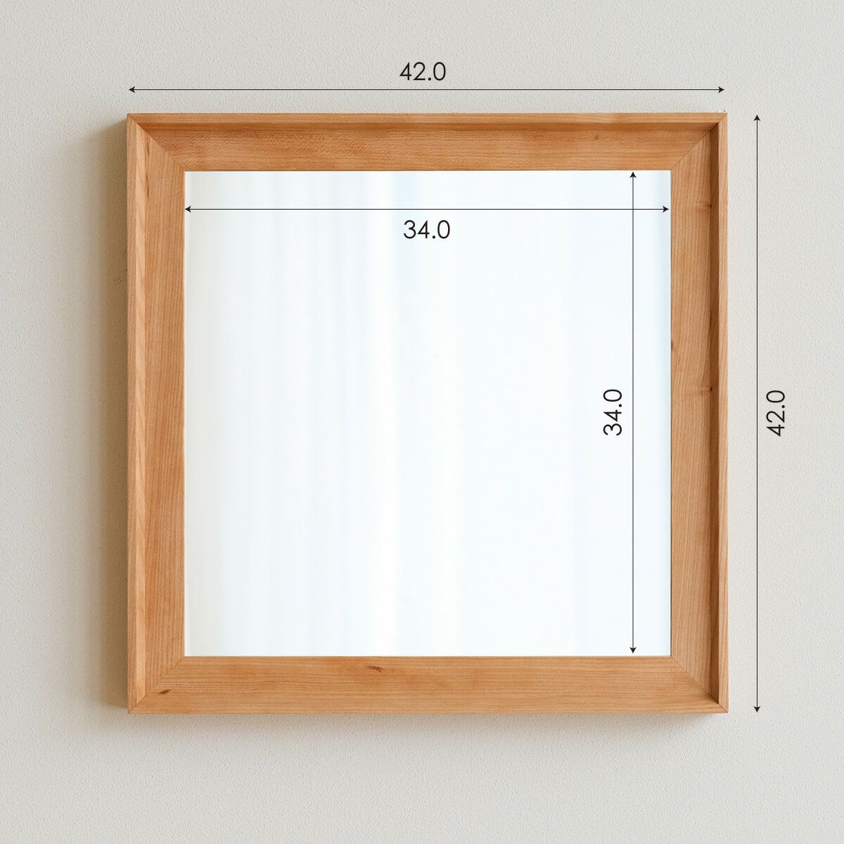 MIRROR | VALLE 42×42cm (ミラー) | DENTO STORE | 額縁・家具ブランド