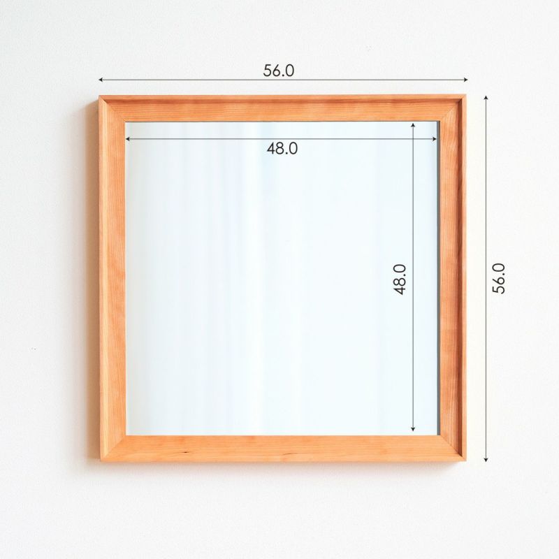 MIRROR | VALLE 56×56cm (ミラー) | DENTO STORE | 額縁・家具ブランド