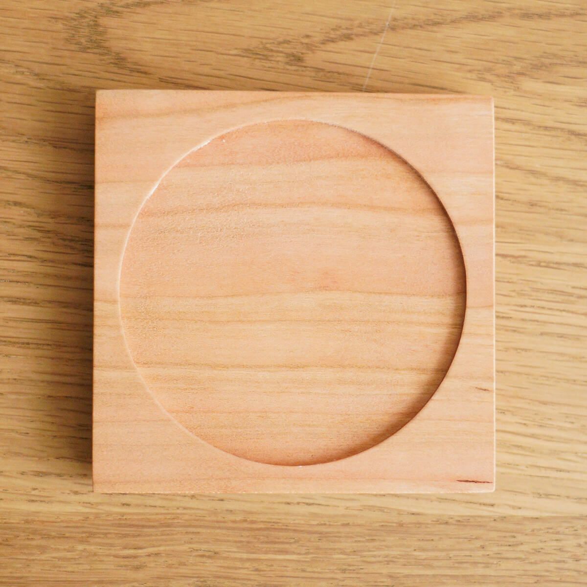 FAVORMADE | Stacking Coaster ×2 / 木製オリジナルコースター（円形 