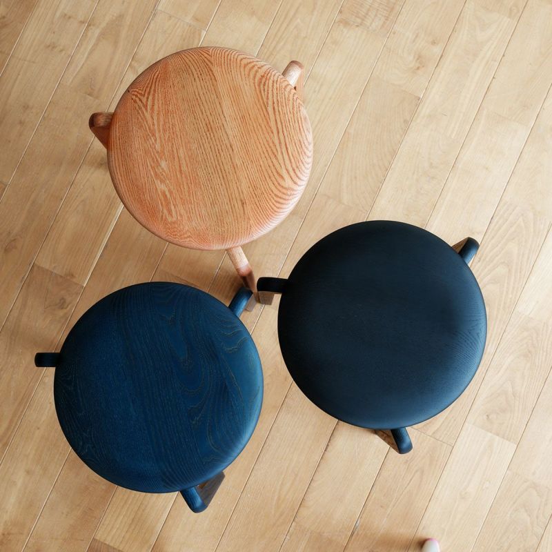 LISCIO | Stool 藍染 (3本脚スツール) | DENTO STORE | 額縁・家具