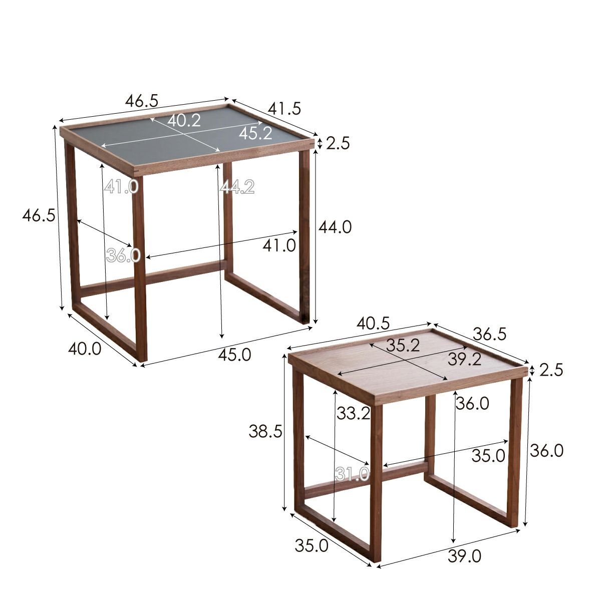 FAVORMADE | Tray Nest Table / 外せる天板ネストテーブル | DENTO