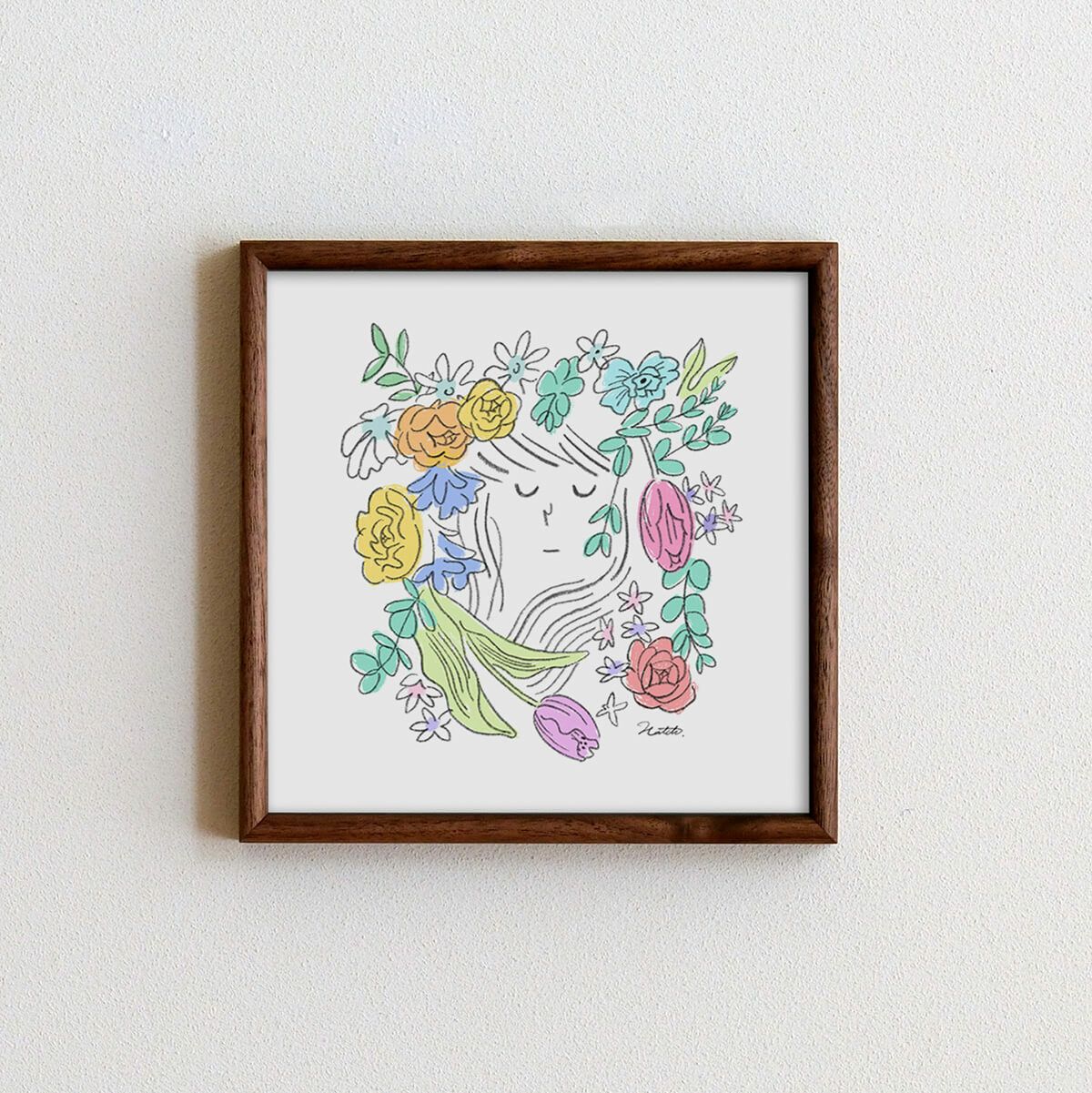 額縁付　DOODLES 版画 FRAME | TIPO 21*21 (額縁) | DENTO STORE | 額縁・家具ブランドDENTO
