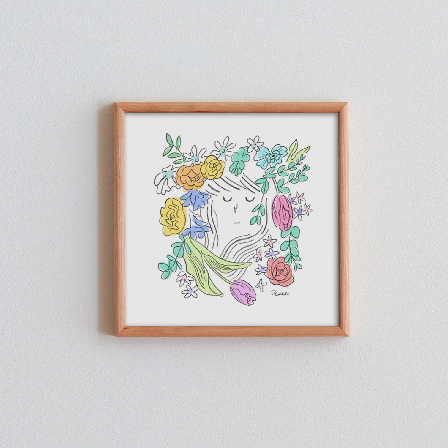 額縁付オリジナル手描きイラスト FRAME | TIPO 21*21 (額縁) | DENTO STORE | 額縁・家具ブランドDENTO